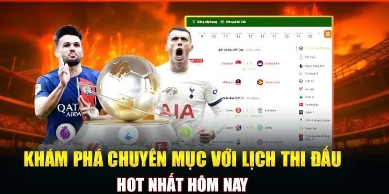 Khám phá chuỗi lịch thi đấu hot nhất các mùa giải CakhiaTV uy tín