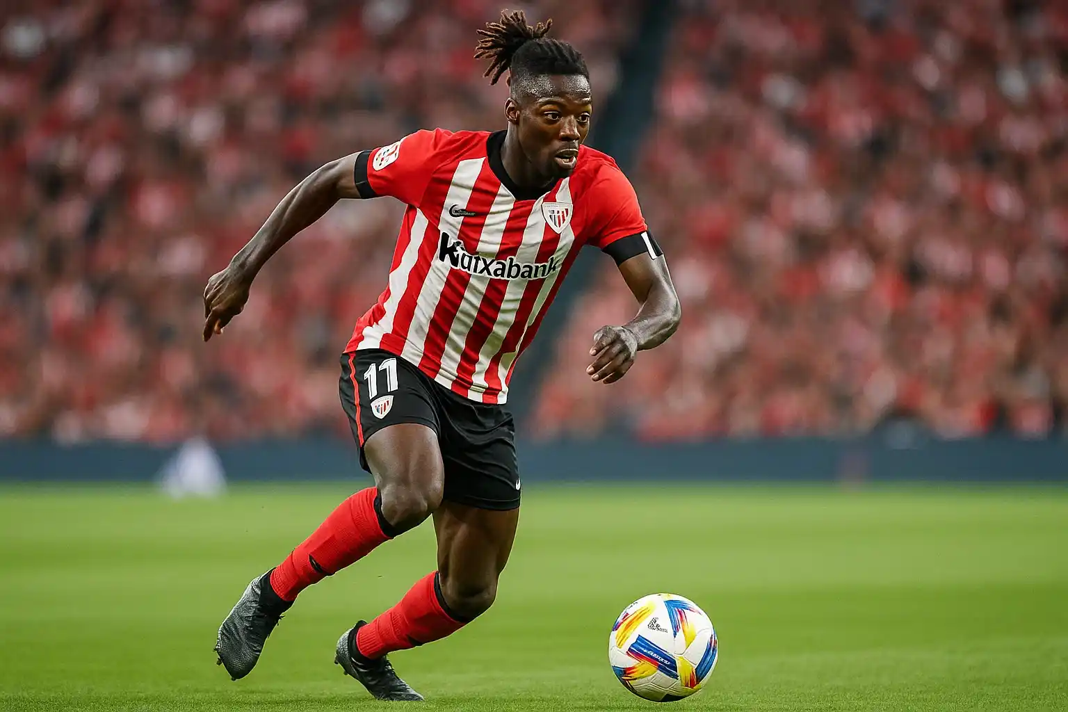Arsenal vẫn miệt mài mơ mộng sở hữu Nico Williams 2 Nico Williams khoác áo Athletic Bilbao, tỏa sáng bên hành lang cánh