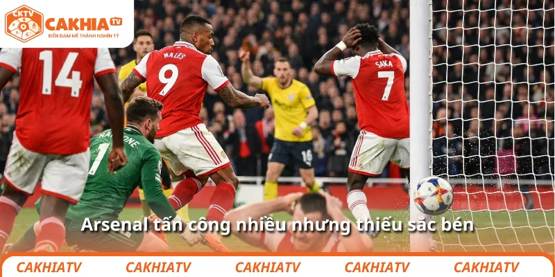 Hàng công Arsenal: Đẹp thì có, bột thắng trận thì… chưa 2 Arsenal tấn công nhiều nhưng thiếu sắc bén