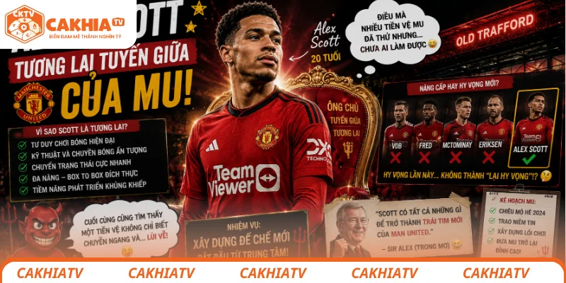Alex Scott được xem là tương lai tuyến giữa của MU
