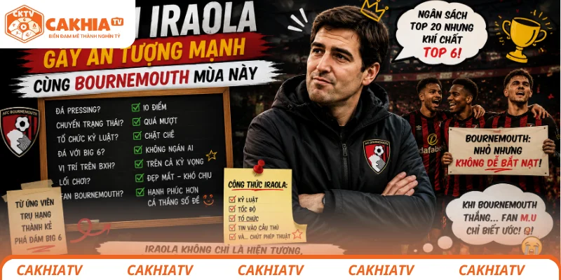 Andoni Iraola gây ấn tượng mạnh cùng Bournemouth mùa này